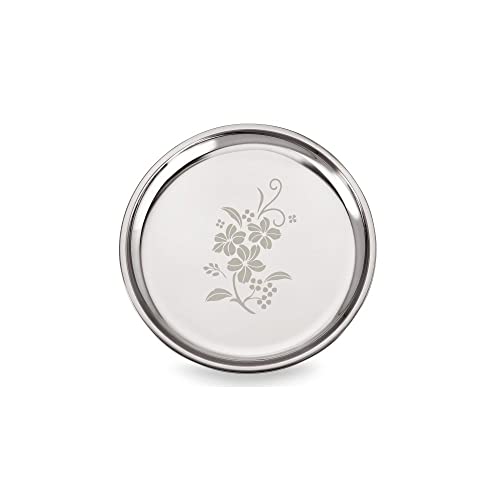 Image 2 of neelam Stainless Steel Buffet Plate 30 cm Set of 6