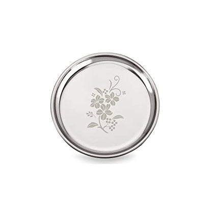 Image 2 of neelam Stainless Steel Buffet Plate 30 cm Set of 6