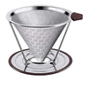 Image 1 of 1 for the product HASTHIP Pour Over Coffee Dripper 800 Mesh Stainless Steel Handle V60