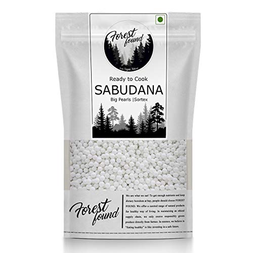 Image 2 of 250 gm for the product Forest Found Whole Sabudana Sago Pearls