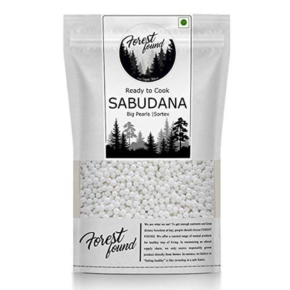 Image 2 of 250 gm for the product Forest Found Whole Sabudana Sago Pearls
