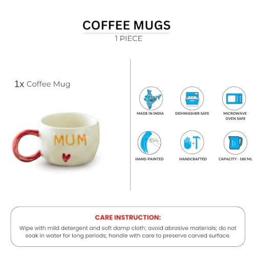 Image 4 of ExclusiveLane Dearest Mum Ceramic Tea & Coffee Mug 280 ml