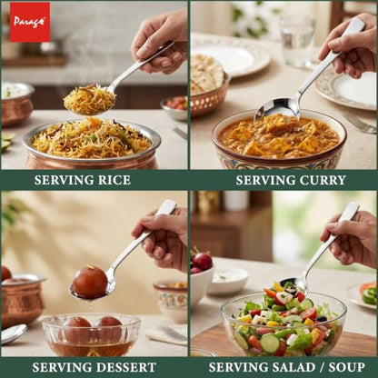 Image 6 of Parage 4 Pieces Stainless Steel Serving Spoon Set 21 cm