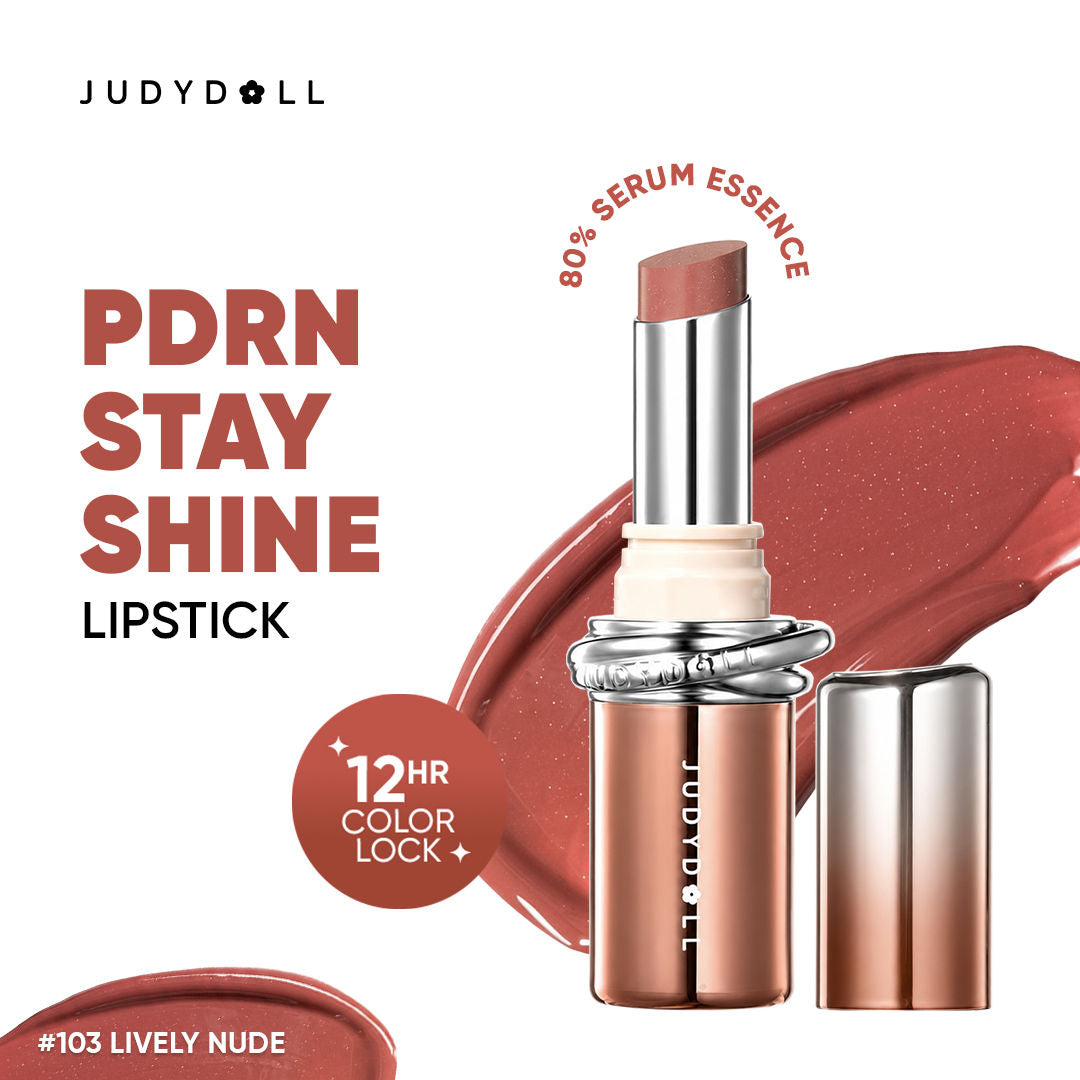 Image 4 of 3 gm / 103 Lively Nude / Pack of 1 for the product JUDYDOLL Stay Shine Lipstick