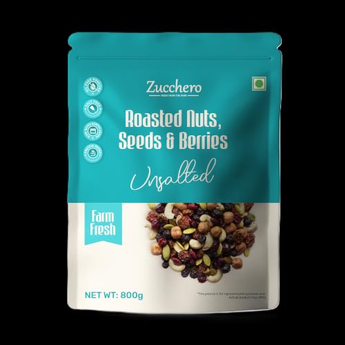 Image 4 of Roasted, Plain / 800 g (Pack of 1) for the product Zucchero Roasted Nut, Seeds & Berries Mix