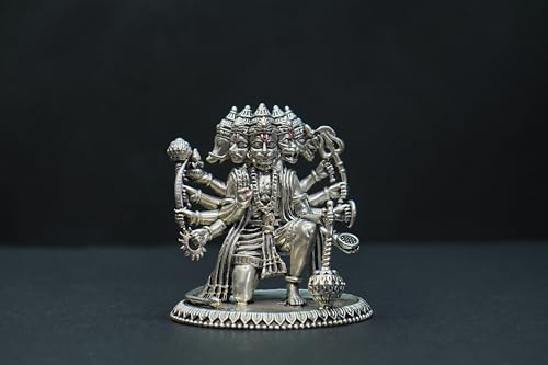 Image 2 of Dista Silvers Antique Panchamukhi Hanuman 175.72G