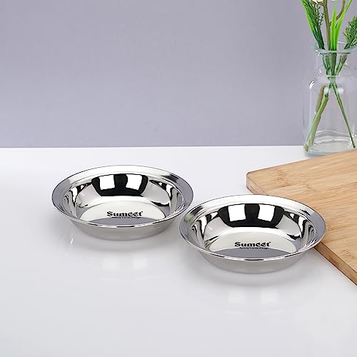 Image 3 of 2PC / 14.5cm for the product Sumeet Stainless Steel Serving Plates