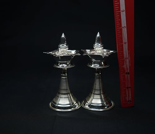 Image 3 of Dista Silvers Silver Pair of Deepalu 105 Grams