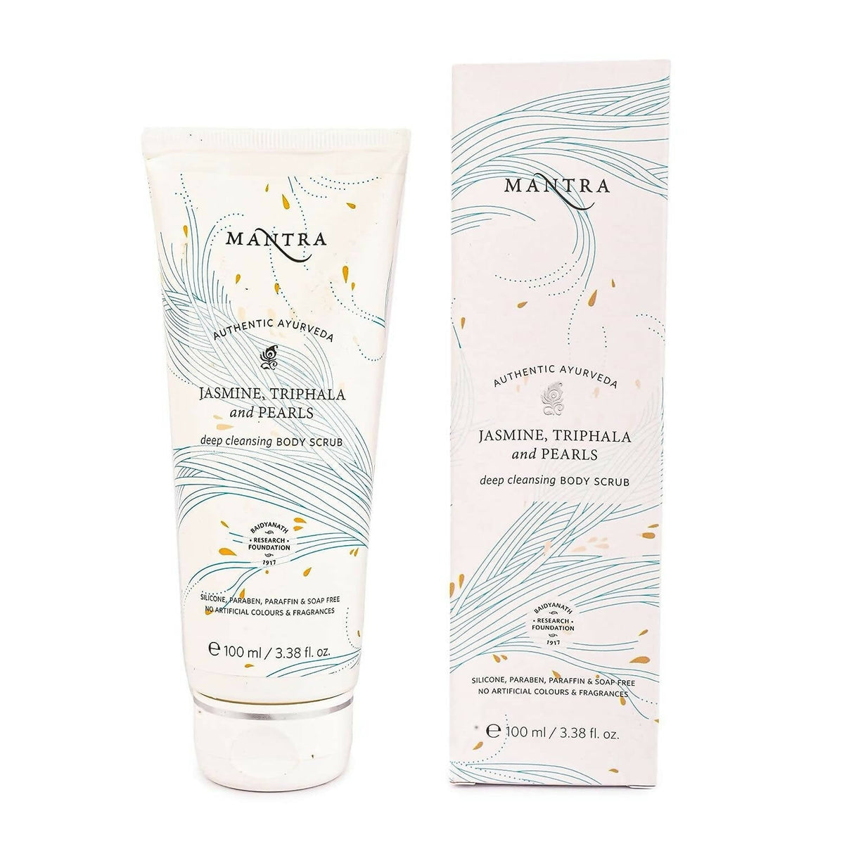 Image 1 of 100 ml / Pack of 1 for the product Mantra Herbal Jasmine, Triphala and Pearls Deep Cleansing Body Scrub