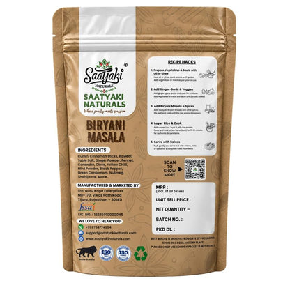 Image 5 of SAATYAKI NATURALS Hyderabadi Biryani Masala