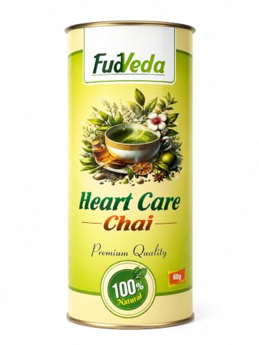 Image 1 of Pack of 1 for the product FudVeda Premium Natural Loose Leaf Tea Authentic Tea Blend Rich Aroma & Smooth Taste Hygienically Packed Daily Refreshment (Heart care chai)