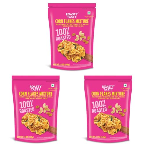 Image 1 of Default Title for the product Roasty Tasty Cornflakes Mixture Roasted Namkeen 340g