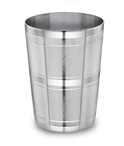 Image 2 of neelam Stainless Steel Diamond Glass Set of 4, 400 ml