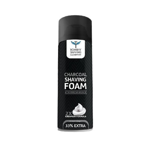 Image 1 of 266  ml for the product Bombay Shaving Company Charcoal Shaving Foam with Moroccan Argan Oil