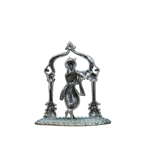 Image 2 of Dista Silvers Antique Krishna Idol with Frame 15.90G
