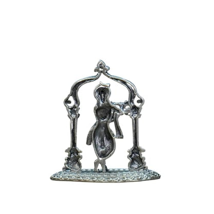 Image 2 of Dista Silvers Antique Krishna Idol with Frame 15.90G
