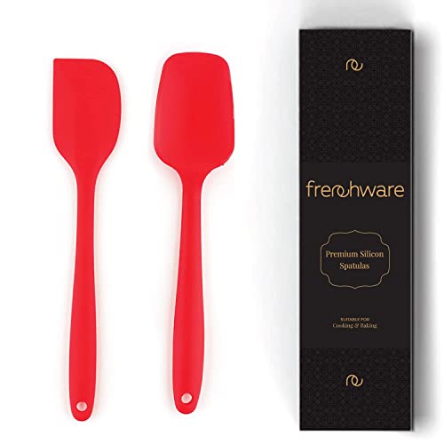 Image 5 of Red / Pack of 2 for the product Frenchware Non-Stick Silicone Spatula Set