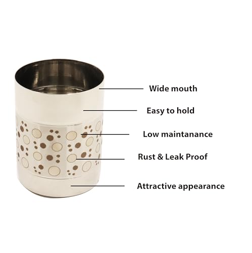 Image 4 of Spillbox Stainless Steel Rice Measuring Padi Uzhakku 50g Capacity 120ml