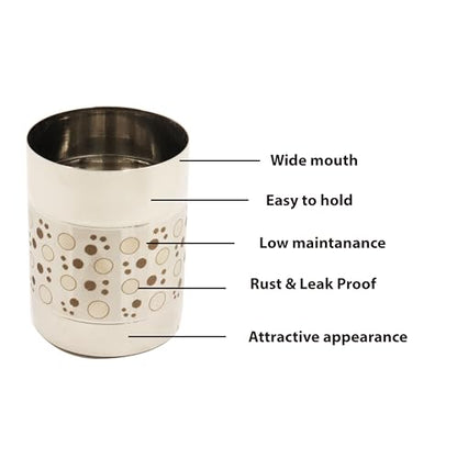 Image 4 of Spillbox Stainless Steel Rice Measuring Padi Uzhakku 50g Capacity 120ml
