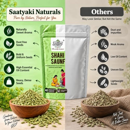 Image 8 of SAATYAKI NATURALS Organic Fennel Seeds