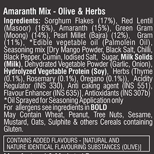 Image 4 of Roasty Tasty Amaranth Mix Olive & Herbs Mixture Pack