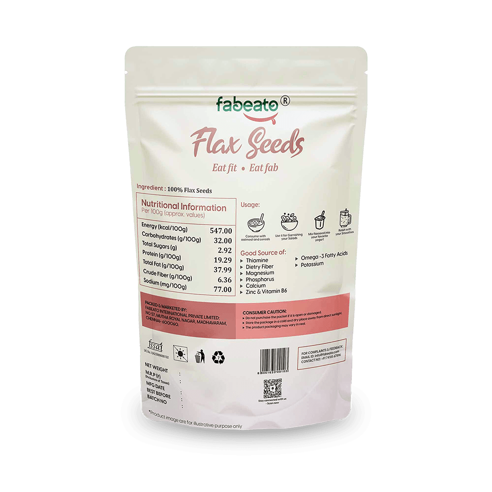 Image 3 of Fabeato Natural Premium Raw Flax Seeds
