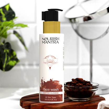 Image 6 of Nourish Mantra Coffee Cleanse Face Wash with Coffee Niacinamide, & Aloe Vera