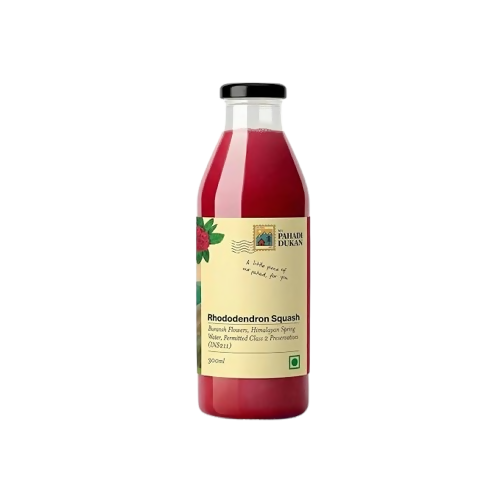 Image 1 of 300 ml for the product My Pahadi Dukan Buransh Sanjivni Flower Juice - Rhododendron Squash