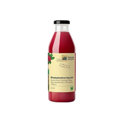Image 1 of 300 ml for the product My Pahadi Dukan Buransh Sanjivni Flower Juice - Rhododendron Squash