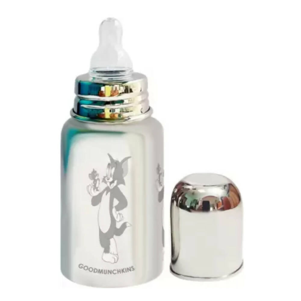 Image 1 of 300 ml for the product Goodmunchkins Stainless Steel Feeding Bottle 304 Grade Steel, Jointless, BPA Free, Rustfree Bottle for Kids