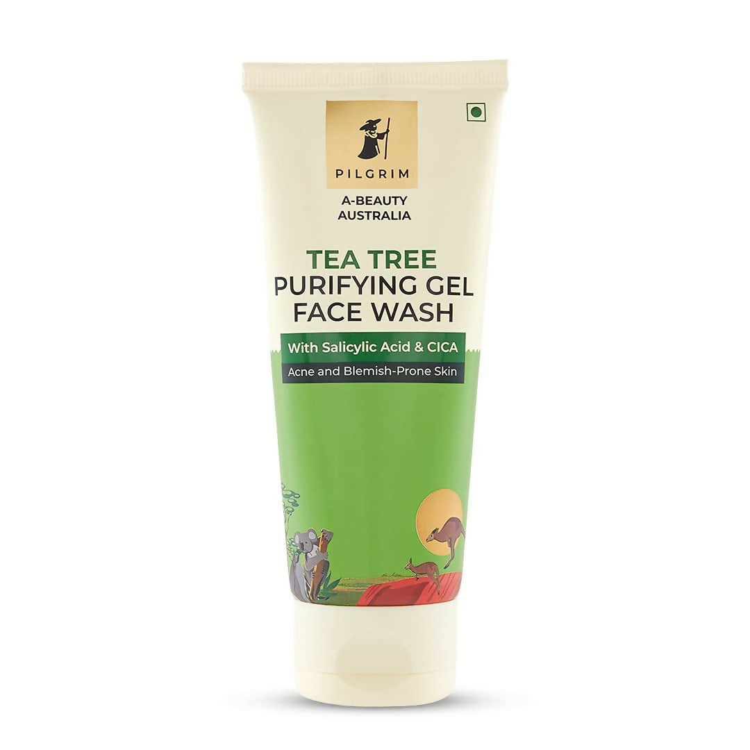 Image 1 of Pilgrim Australian Gel Face wash Purifying with Tea Tree, 1% Salicylic acid & CICA For Oily Skin, Acne And Pimples