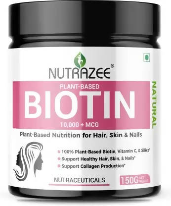 Image 1 of Nutrazee Natural Plant-Based Biotin 10000+MCG