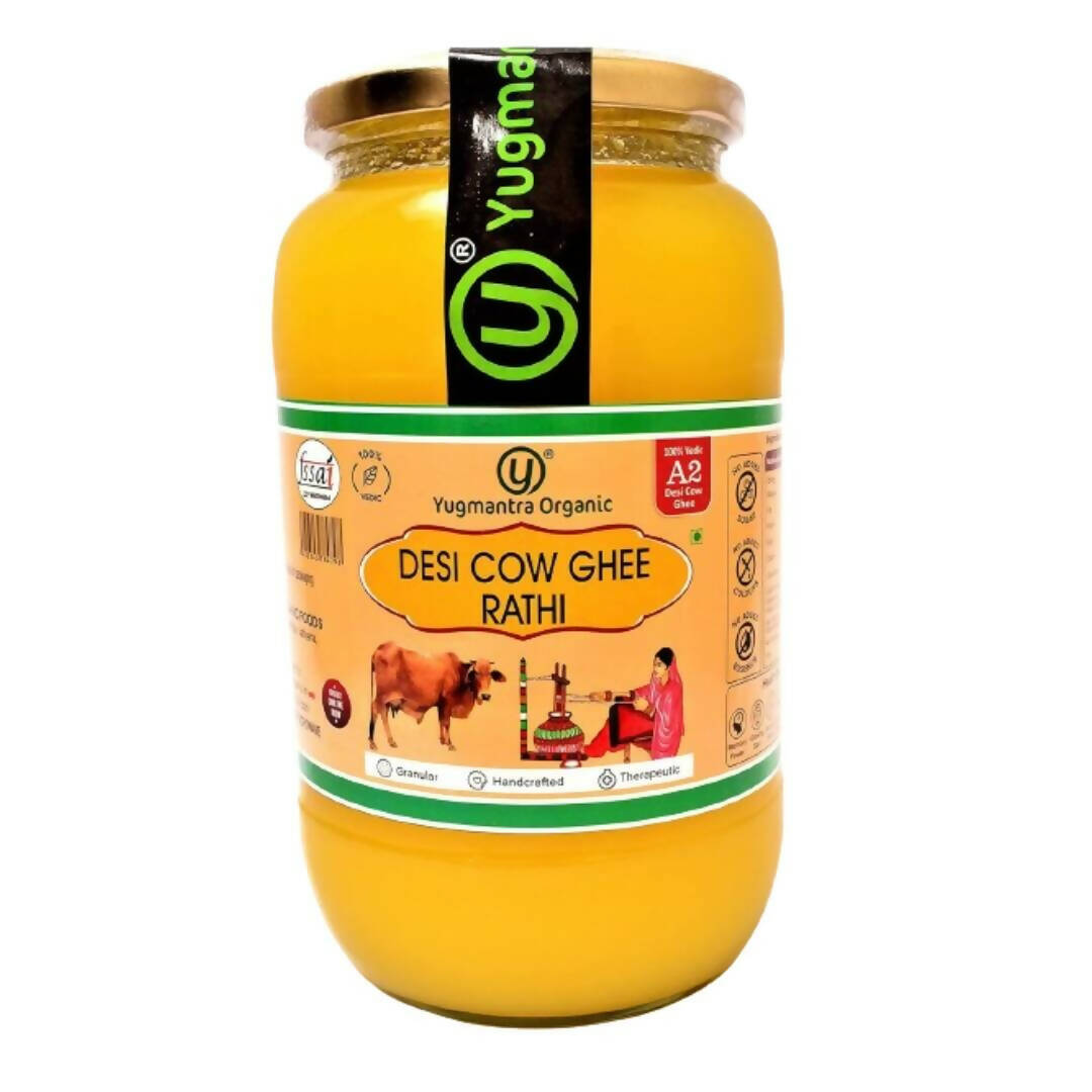 Image 1 of Yugmantra Organic Desi Cow Ghee Rathi | Home Made | Traditional Bilona Method | Curd-Churned | Natural, Pure & Healthy Ghee