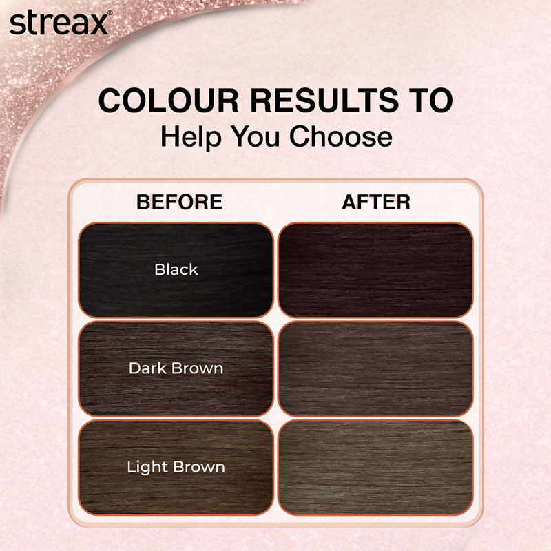 Image 5 of Streax Gel No Ammonia 100% Grey Coverage Hair Color - Dark Brown 3
