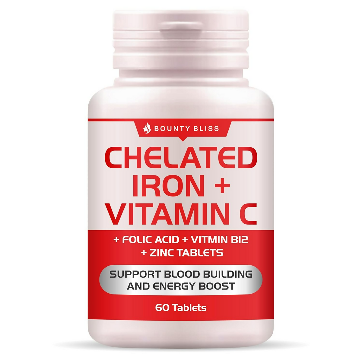 Image 1 of Bounty Bliss Iron Folic Acid Supplement - Vital Support for Energy and Wellness