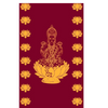 Image 1 of Default Title for the product Sri Yagnaa M 20 – Maroon Lakshmi Devi Pooja Backdrop Cloth, 5 x 8 Ft