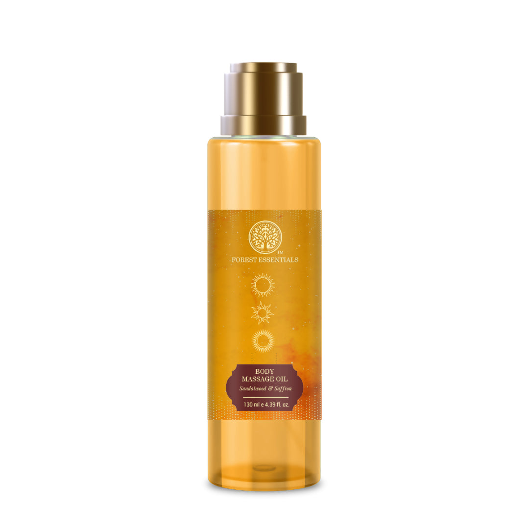 Image 1 of Forest Essentials Body Massage Oil Sandalwood & Saffron