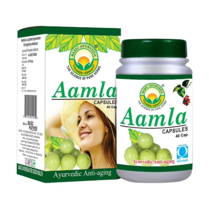 Image 1 of 40 Capsules for the product Basic Ayurveda Aamla Capsules