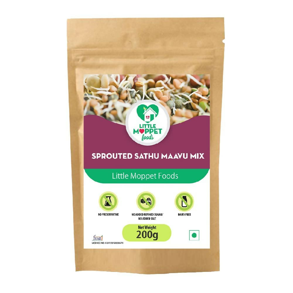 Image 1 of Little Moppet Foods Sprouted Sathu Maavu Mix for Babies - Free from Added Salt & Sugar with 6 Sprouted Ingredients