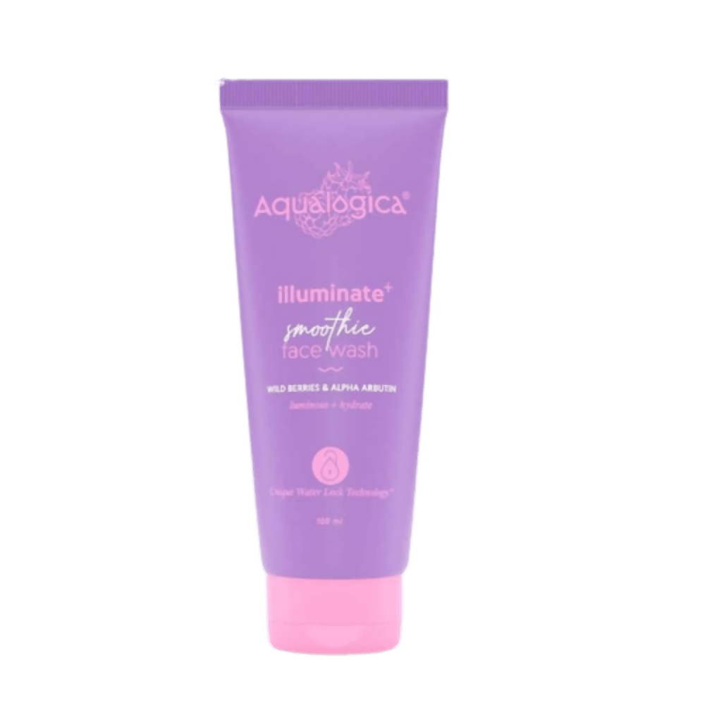 Image 1 of 100 ml / Pack of 1 for the product Aqualogica Illuminate+ Smoothie Face Wash With Wild Berries & Alpha Arbutin