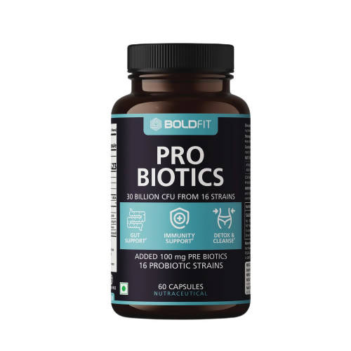 Image 1 of 60 caps for the product Boldfit Pro Biotics Capsules