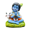 Image 1 of Default Title for the product Krishna Laddu Gopal Murti with Cow
