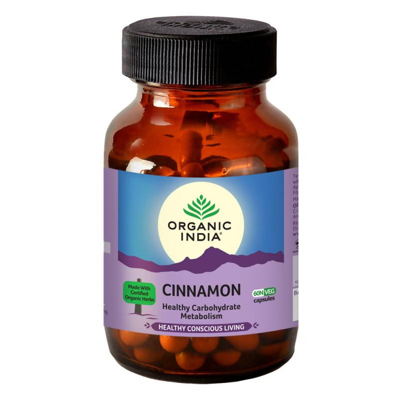 Image 1 of 60 Caps for the product Organic India Cinnamon Capsules