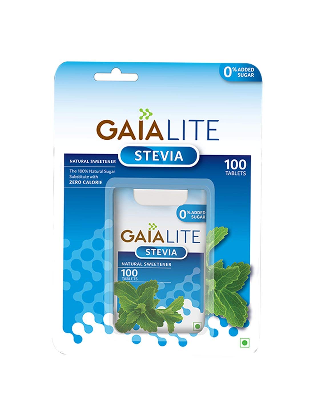 Image 1 of 100 tabs for the product Gaia Lite Stevia Tablets