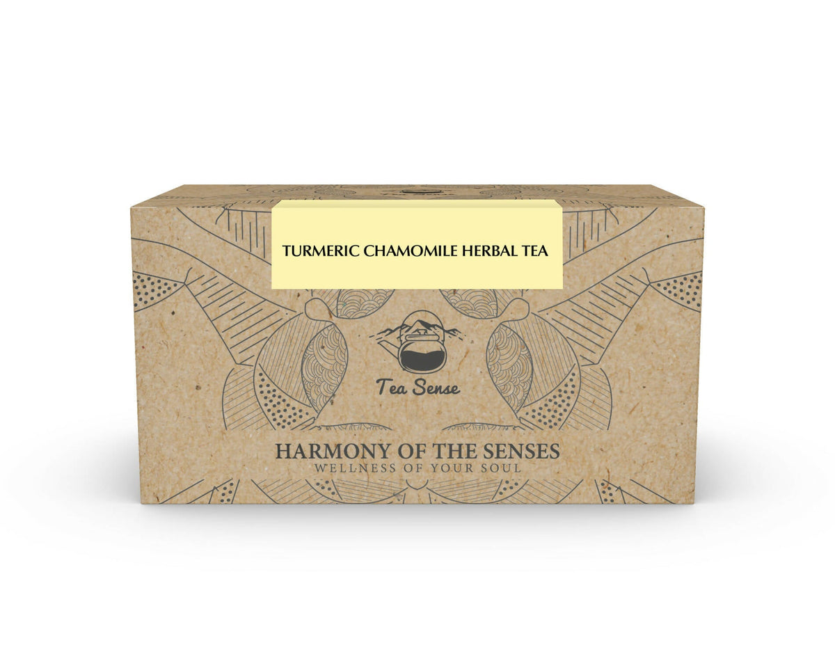 Image 1 of 15 teabags / Pack of 1 for the product Tea Sense Turmeric Chamomile Tea Bags Box
