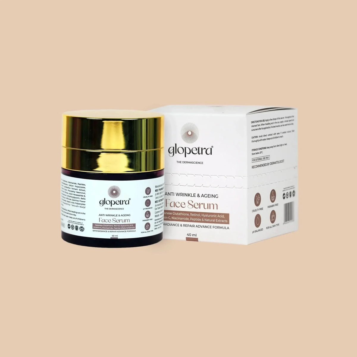 Image 1 of 40 ml / Pack of 1 for the product Glopetra Anti Aging Serum