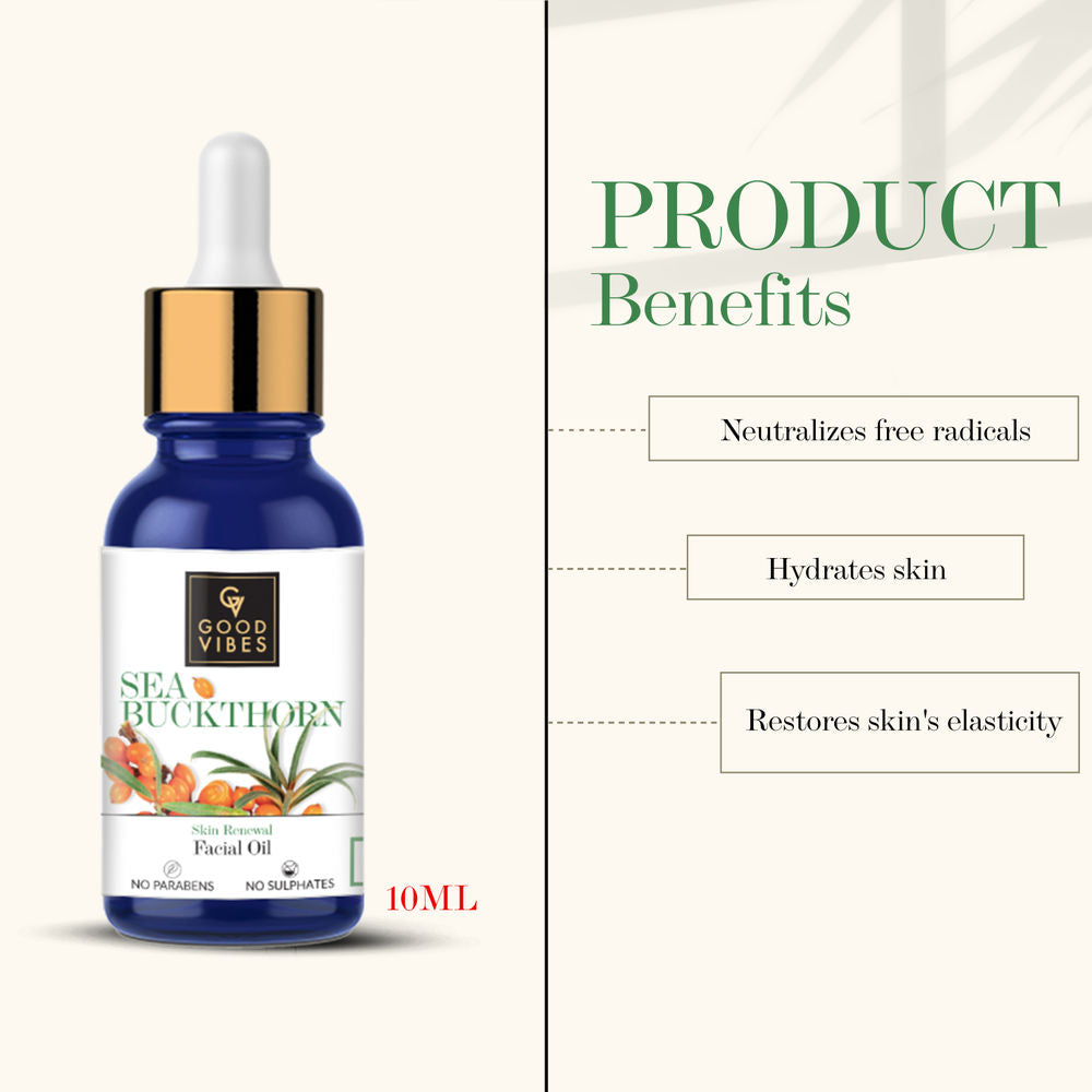 Image 4 of Good Vibes Skin Renewal Facial Oil - Sea Buckthorn