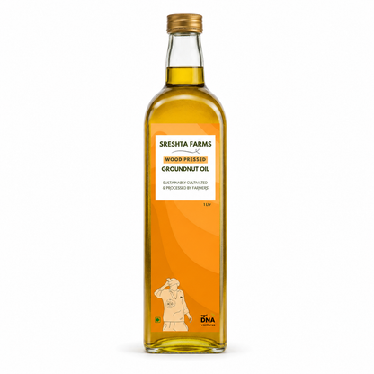 Image 1 of Sreshta Farms Wood Pressed Groundnut Oil