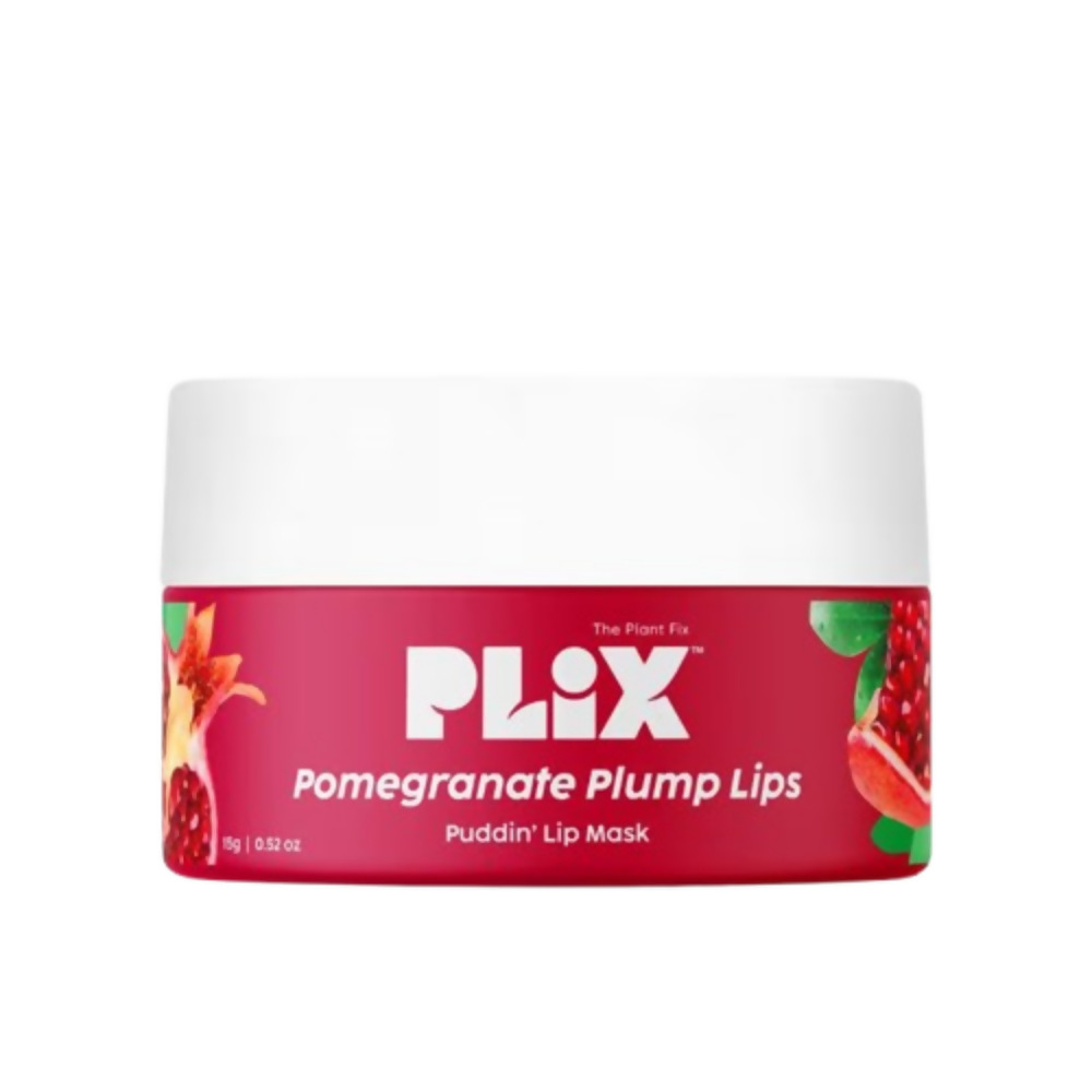 Image 1 of 15 gm / Pack of 1 for the product PLIX The Plant Fix Pomegranate Plump Lips Puddin’ Mask for Dry Lips With Chiuri Butter + Vit C