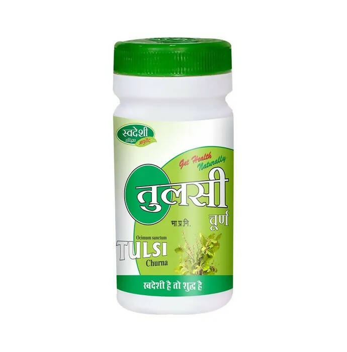 Image 1 of 100 gm for the product Swadeshi Tulsi Churna